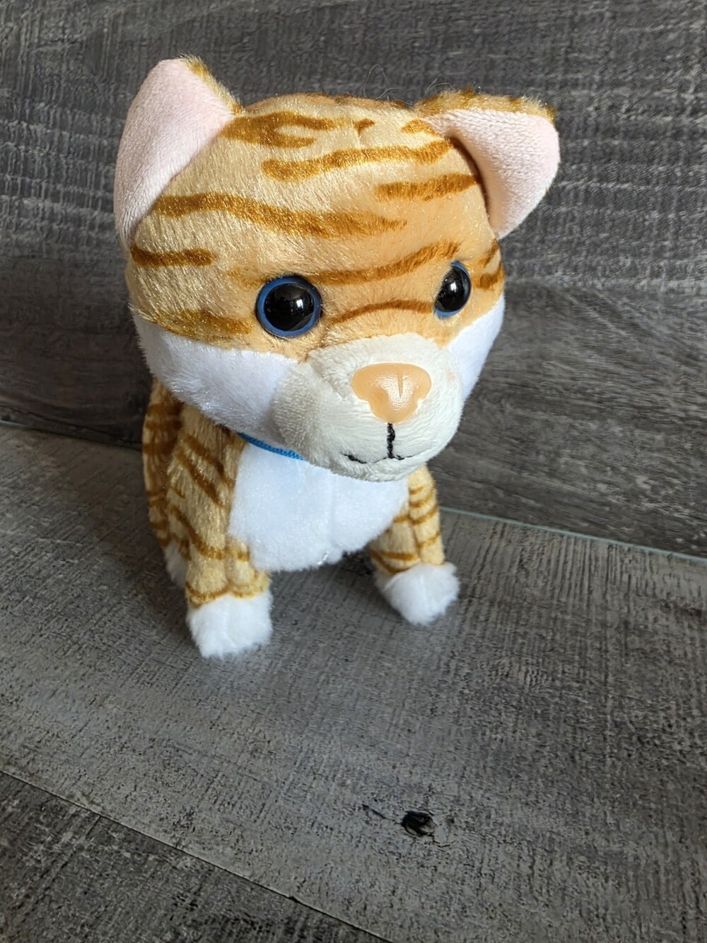 Kitty Cat Kid Connection Walking Pet Meows Kitten Tabby Plush b252